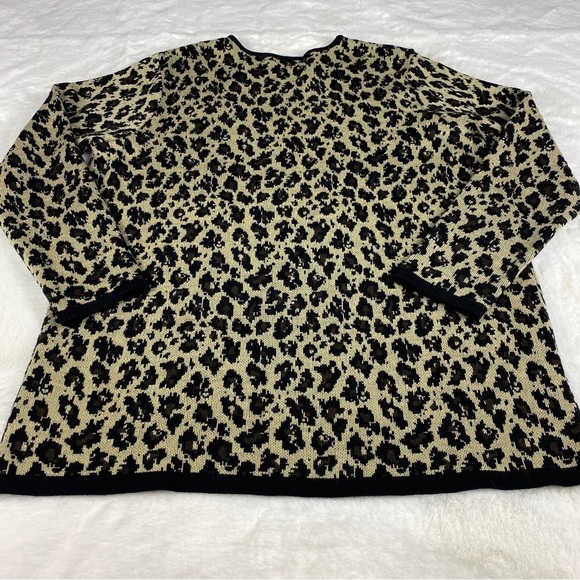 220 Hickory XL Leopard Animal Print Cheetah Sweater - Picture 5 of 6
